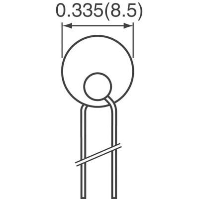 Ceramic PTC Resettable Fuse 550V Ih Through Hole Radial, Disc - 2