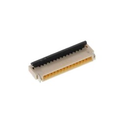 14 Position FFC, FPC Connector Contacts, Top and Bottom 0.020