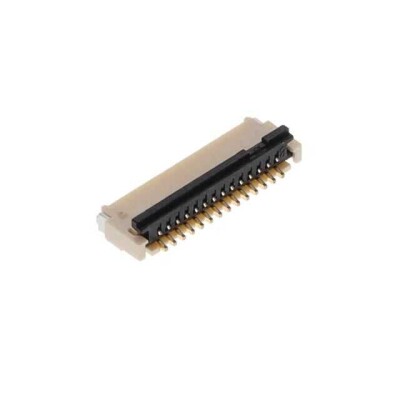 14 Position FFC, FPC Connector Contacts, Top and Bottom 0.020