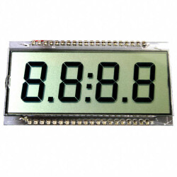 Character Display Module Reflective 7-Segment TN - Twisted Nematic Without Backlight 69.85mm x 38.10mm x 2.80mm - 2