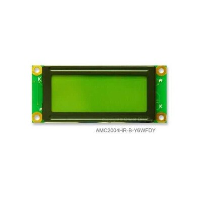 Character Display Module Transflective 5 x 7 Dots STN - Super-Twisted Nematic LED - Yellow/Green Parallel, 8-Bit 65.00mm x 28.40mm x 9.00mm - 1