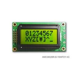 Character Display Module Transflective 5 x 8 Dots STN - Super-Twisted Nematic LED - Yellow/Green I²C 58.00mm x 32.00mm x 14.00mm - 1