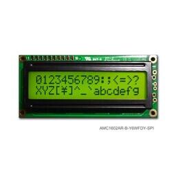 Character Display Module Transflective 5 x 8 Dots STN - Super-Twisted Nematic LED - Yellow/Green SPI 80.00mm x 36.00mm x 14.00mm - ORIENT DISPLAY