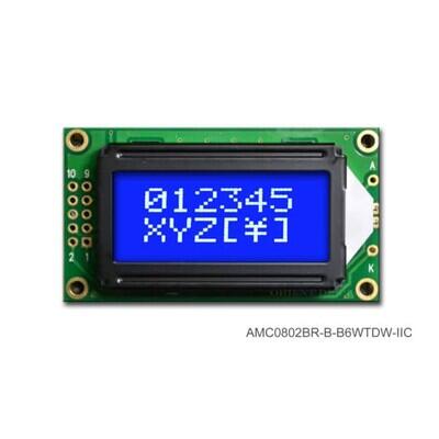 Character Display Module Transmissive 5 x 8 Dots STN - Super-Twisted Nematic LED - White I²C 58.00mm x 32.00mm x 14.00mm - 1