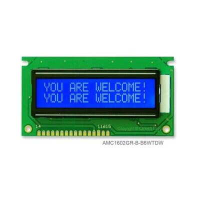 Character Display Module Transmissive 5 x 8 Dots STN - Super-Twisted Nematic LED - White Parallel, 8-Bit 84.00mm x 44.00mm x 14.00mm - 1