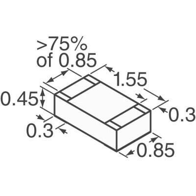 2.2 Ohms ±1% 0.1W, 1/10W Chip Resistor 0603 (1608 Metric) Anti-Sulfur Thin Film - 2