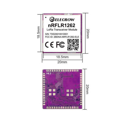 Elecrow nRFLR1262 Wireless Transceiver Module-Integrates Nordic nRF52840 and Semtech SX1262 - 3