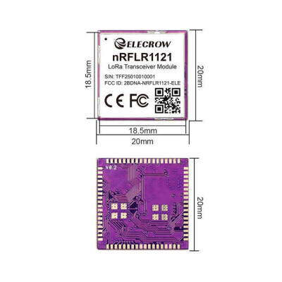 Elecrow nRFLR1121 Wireless Transceiver Module-Integrates Nordic nRF52840 and Semtech LR1121 - 3