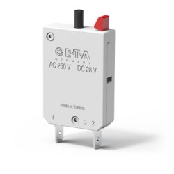 Circuit Breaker Thermal 10A 250 V AC 50 V DC Push to Reset DIN Rail - E-T-A