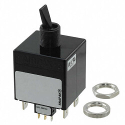 Circuit Breaker Magnetic (Hydraulic Delay) 7A 250 V AC 65 V DC Toggle Panel Mount - Sensata-Airpax