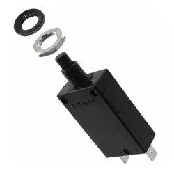 Circuit Breaker Thermal 6A 250 V AC 50 V DC Push-Push Panel Mount - E-T-A