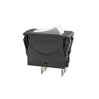 Circuit Breaker Thermal 6A 240V AC 50V DC Rocker Panel Mount - 1