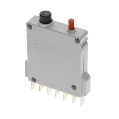 Circuit Breaker Thermal Magnetic 1A 250 V AC 65 V DC Push to Reset Panel Mount - 1