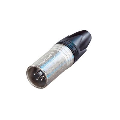 XLR Connectors 4P MALE NICKEL HOUSE SILVER CONTACTS - 1