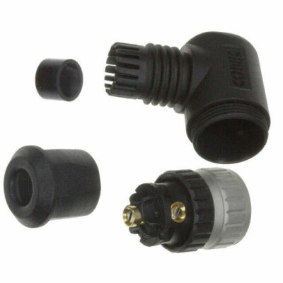 5 Position Circular Connector Plug, Female Sockets Screw - 1
