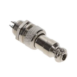 4 Position Circular Connector Plug, Female Sockets and Receptacle, Male Pins Solder Cup - Olimex LTD (1)