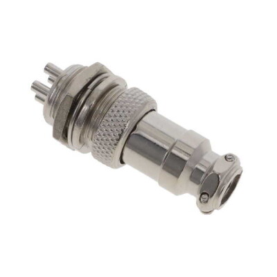 4 Position Circular Connector Plug and Receptacle Solder Cup - 1