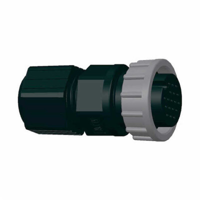 18 Position Circular Connector Plug, Female Sockets Solder Cup - 1