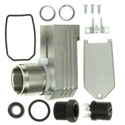 6 Position Circular Connector Plug, Female Sockets Solder Cup - Amphenol Tuchel Industrial