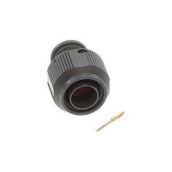 10 Position Circular Connector Plug, Male Pins Crimp - Amphenol Aerospace Operations