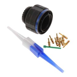 8 Position Circular Connector Plug, Male Pins Crimp - Amphenol Aerospace Operations