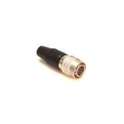 10 Position Circular Connector Plug, Male Pins Solder Cup - 2
