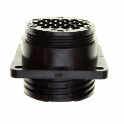 24 Position Circular Connector Receptacle Housing Panel Mount - TE Connectivity AMP Connectors