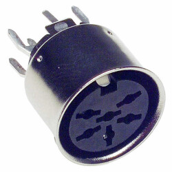 6 Position Circular Connector Receptacle, Female Sockets Solder - Same Sky (Formerly CUI Devices)