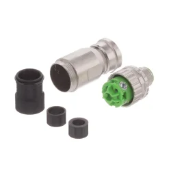 Circular Metric Connectors MALE M12X1 FLD AXIAL w/SCREW CONNECTION - 1
