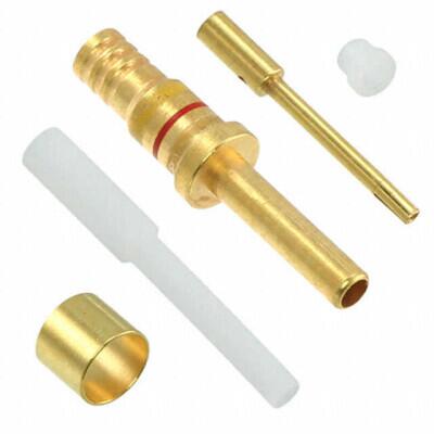 Coax Pin, Socket Center Contact Size 16 Crimp Gold - 1
