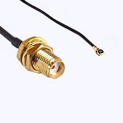 Cable Assembly Coaxial SMA to IPEX MHF4 0.81mm OD Coaxial Cable 3.937