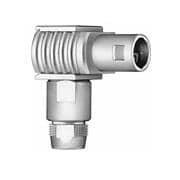 Coaxial Connector Plug, Male Pin 50Ohm Free Hanging (In-Line), Right Angle Solder - LEMO