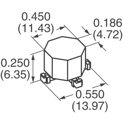 Unshielded 2 Coil Inductor Array 396.9µH Inductance - Connected in Series 99.23µH Inductance - Connected in Parallel 302mOhm Max DC Resistance (DCR) - Parallel 920mA Nonstandard - 2