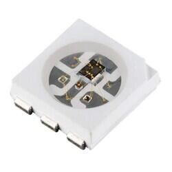 Addressable Lighting series 1 LED Discrete Serial (Shift Register) Red, Green, Blue (RGB) 5.00mm L x 5.00mm W - SparkFun Electronics