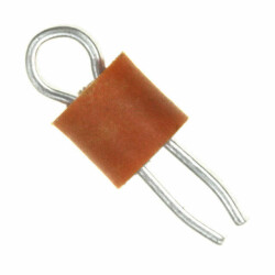 Orange PC Test Point, Compact Phosphor Bronze Silver Plating Through Hole Mounting Type - 1