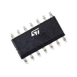 Comparator Standard (General Purpose) CMOS, Push-Pull 14-SO - STMicroelectronics