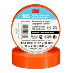 Conformable Vinyl Tape Rubber Adhesive Orange 0.75