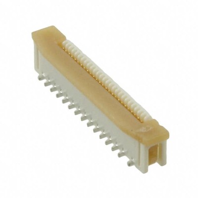 26 Position FFC, FPC Connector Contacts, Vertical - 1 Sided 0.020