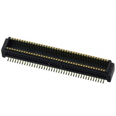 80 Position Connector Plug, Outer Shroud Contacts Surface Mount Gold - 1
