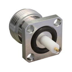 N Type Connector Jack, Female Socket 50 Ohms Panel Mount Solder - TE Connectivity Linx (1)