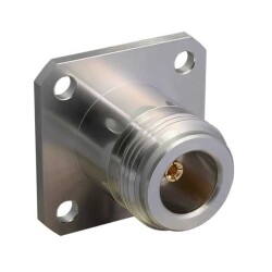 N Type Connector Jack, Female Socket 50 Ohms Panel Mount Solder Cup - TE Connectivity Linx