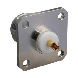 N Type Connector Jack, Female Socket 50 Ohms Panel Mount Solder Cup - TE Connectivity Linx (1)