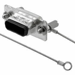 Connector Cap (Cover), Screen For D-Sub Connectors, Male - Amphenol CONEC