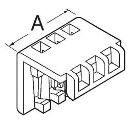 Connector Cap (Cover), Strain Relief For MTA-100 Series - TE Connectivity AMP Connectors (1)