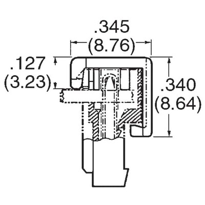 Connector Cap (Cover), Strain Relief For MTA-100 Series - 3