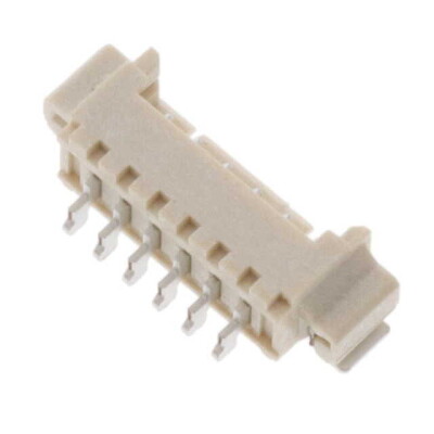 Connector Header Surface Mount, Right Angle 6 position 0.049