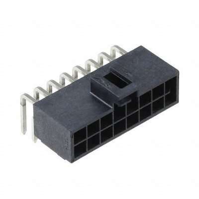 Connector Header Through Hole, Right Angle 16 position 0.098