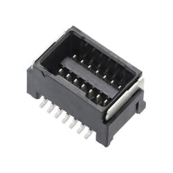 Connector Header 1.25W/B DL PLG ASSY 8P BLK W/O C - Molex