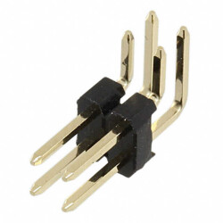 Connector Header Through Hole, Right Angle 4 position 0.100