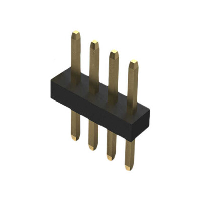 Connector Header Through Hole 4 position 0.039